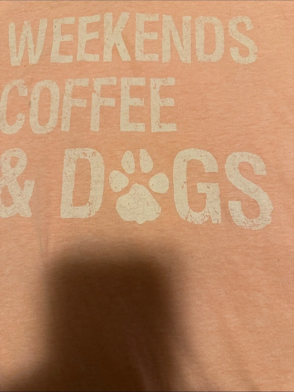 Maurices Peach/Pink V-Neck Tee with 